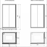 Душевой уголок Radomir Дрим 110x90 R 1-03-6-2-0-1221 профиль Черный стекло матовое — фото 2, Душевые уголки