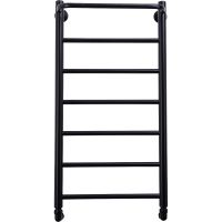 Водяной полотенцесушитель Comfysan Capri W-7 80x40 012786 с полкой Черный матовый — фото 3, Водяные полотенцесушители