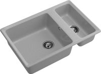 GRANFEST Мойка LEVEL 760K 1,5-чаши 760*500 серый арт.GF- — фото 1, Кухонные мойки