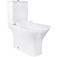 Унитаз компакт Bond Cube F07-00 с бачком и сиденьем Микролифт — фото 1, Напольные унитазы