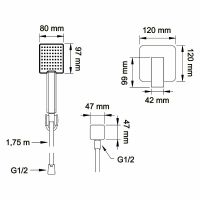 Товар: Смеситель для душа Swedbe Platta 5551B Черный матовый - фото 4 Смеситель для душа Swedbe Platta 5551B Черный матовый — фото 4, Смеситель для душа