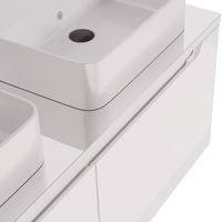 Тумба W, 125 см, подвесная, для умывальника "Гармония" 125 см или стеклянной столешницы W, 2 ящика,  — фото 6, Тумбы под раковину