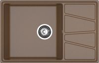 GRANFEST Мойка VERTEX 780L 1-чаша+крыл 780*500мм терракот арт.GF- — фото 2, Кухонные мойки