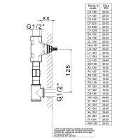 Скрытая часть для смесителя Cisal ZA03351004 G 1/2 — фото 2, Комплектующие для туалета