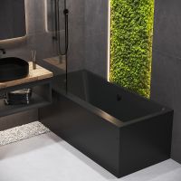 Акриловая ванна Corpa Nera Bellini 180x80 CN05032BLM Черная матовая без гидромассажа — фото 6, Акриловые ванны