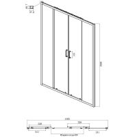 Товар: Душевой уголок Ambassador Forsa 120х120 17021107AX-120AX профиль Хром стекло прозрачное - фото 3 Душевой уголок Ambassador Forsa 120х120 17021107AX-120AX профиль Хром стекло прозрачное — фото 3, Душевые уголки