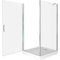 Товар: Душевой уголок Good Door Pandora CR-80-C-CH 80х80 профиль Хром стекло прозрачное - фото 4 Душевой уголок Good Door Pandora CR-80-C-CH 80х80 профиль Хром стекло прозрачное — фото 4, Душевые уголки