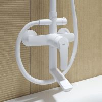 Душевая система Iddis Ray RAYWT3Fi06 Белая матовая — фото 6, Душевые стойки