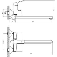 Товар: Смеситель для ванны ESKO Saint-Petersburg SPb 31 универсальный Хром - фото 4 Смеситель для ванны ESKO Saint-Petersburg SPb 31 универсальный Хром — фото 4, Смеситель для ванны