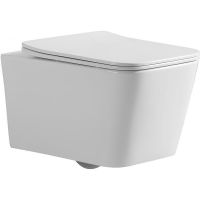 Унитаз Iberica Blanca Toledo IB.TLD.231.1B1 подвесной с сиденьем Микролифт — фото 1, Подвесные унитазы