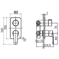 Товар: Смеситель для душа Iddis Ray RAYBL00i68 Черный матовый - фото 2 Смеситель для душа Iddis Ray RAYBL00i68 Черный матовый — фото 2, Смеситель для душа