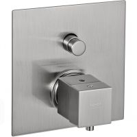 Смеситель для душа Remer Qubica Thermo QT09KBNP с термостатом Никель брашированный — фото 1, Смеситель для душа