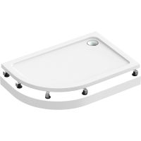 Акриловый поддон для душа Bas Раунд 120х80 R ПН00070 Белый — фото 1, Акриловые душевые поддоны