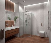 Душевой уголок Erlit Comfort 90х90 ER10109V-C1 профиль Хром стекло прозрачное — фото 3, Душевые уголки