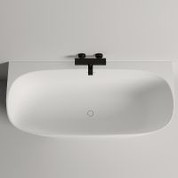 Ванна из искусственного камня Salini Sofia Wall 180х85 102523M Белая матовая — фото 2, Ванны из искусственного камня