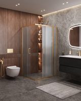 Душевой уголок CEZARES MOLVENO-AH-21-90+20-P-BORO — фото 2, Прямоугольные душевые уголки