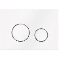 Клавиша смыва KK POL M11 V1 SPP/114/0/K Белая Хром — фото 1, Кнопки смыва