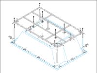 Металлический каркас для акриловой ванны CEZARES PLANE_DUO-MF — фото 1, Комплектующие