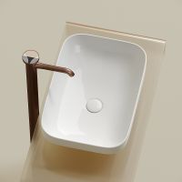 Раковина-чаша Ceramicanova Element 50 CN6055 Белая глянцевая — фото 17, Раковины накладные