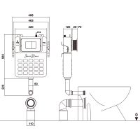 Товар: Смывной бачок Iberica Blanca IB.032C для унитаза без клавиши смыва - фото 3 Смывной бачок Iberica Blanca IB.032C для унитаза без клавиши смыва — фото 3, Инсталляции