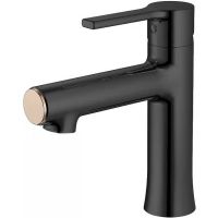 Смеситель для раковины Haiba HB10652-7 Черный матовый — фото 1, Смесители для раковины