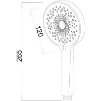 Ручной душ ESKO SSP120 Хром — фото 4, Лейки для душа