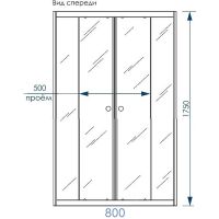 Товар: Душевой уголок Melodia della vita Round 80х80 MCNRD8080MBk профиль Черный стекло матовое - фото 2 Душевой уголок Melodia della vita Round 80х80 MCNRD8080MBk профиль Черный стекло матовое — фото 2, Душевые уголки четверть круга