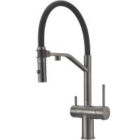 Смеситель для кухни Milacio Ultra MCU.557.GM Вороненая сталь — фото 6, Смесители для кухни