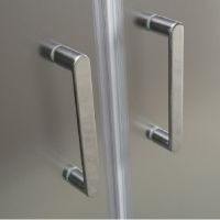 Душевая дверь BelBagno Unique 180х190 профиль Хром стекло рифленое — фото 1, Раздвижные душевые двери