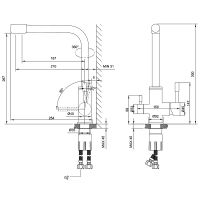 Товар: Смеситель для кухни Lemark Expert LM5061LGN Светлое золото - фото 2 Смеситель для кухни Lemark Expert LM5061LGN Светлое золото — фото 2, Смесители для кухни