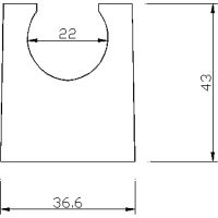 Держатель ручного душа Swedbe Calypso 5024 Хром — фото 2, Комплектующие для душевого оборудования