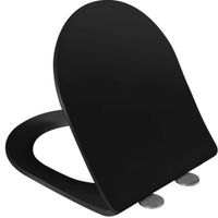 AQ0204-MB крышка-сиденье для унитаза AQ2004, черная — фото 1, Унитазы, биде и писсуары. Крышки для унитазов