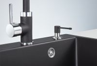 Granula-05 D, ШВАРЦ (чёрный металлик), ДОЗАТОР КУХОННЫЙ — фото 1, Дозаторы для кухонных моек