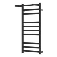 Товар: Полотенцесушитель электрический Point Меркурий PN83850PB П9 500x1000 с полкой, диммер справа, черный - фото 3 Полотенцесушитель электрический Point Меркурий PN83850PB П9 500x1000 с полкой, диммер справа, черный — фото 3, Электрические полотенцесушители