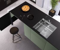 Мойка для кухни NOX 120 BRS 540x515x200 в комплекте с интегрированным сифоном — фото 3, Кухонные мойки