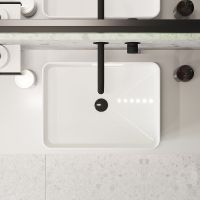 Раковина-чаша Aqueduto Espiral 50 ESP0410 Белая глянцевая — фото 2, Раковины накладные