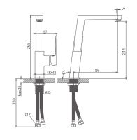 Смеситель для кухни Haiba HB70191 Хром — фото 2, Смесители для кухни