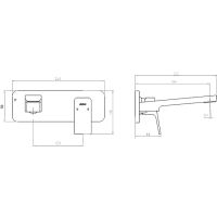 Товар: Смеситель для раковины E.C.A. Tiera 102167605EX-K Хром - фото 2 Смеситель для раковины E.C.A. Tiera 102167605EX-K Хром — фото 2, Смесители для раковины