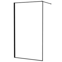 Душевая перегородка Iddis Slide 120 SLI8BS2i23 профиль Черный стекло прозрачное — фото 1, Душевые перегородки