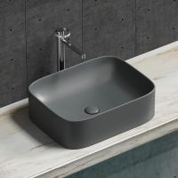 Раковина-чаша Ceramicanova Element 51 CN6052MDH Темный антрацит матовый — фото 18, Раковины накладные