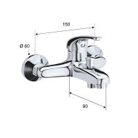 Товар: Смеситель для ванны Remer Серия 35 F052 Хром - фото 2 Смеситель для ванны Remer Серия 35 F052 Хром — фото 2, Смеситель для ванны