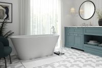 Ванна из искусственного камня Holbi Selena 161x68 1.01.006.11.1 Белая матовая — фото 2, Ванны