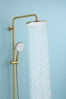 Душевая система Raglo с термостатом Золото матовое арт-R20.26.03 — фото 12, Душевые стойки