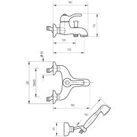 Смеситель для ванны Veragio Larutta VR.LRT-3601.CR Хром — фото 2, Смеситель для ванны