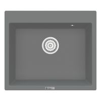 Мойка кухонная Point Бинга 60 PN3003AL, серый — фото 1, Кухонные мойки