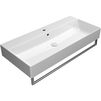 Раковина GSI Kube X 100 9423111 Белая — фото 4, Раковины