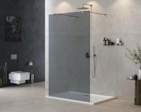 Душевая перегородка CEZARES LIBERTA-L-2-110-GR-Cr — фото 1, Душевые перегородки