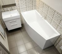 Ванна из искусственного камня Astra Form Скат 170х75 L 0 без гидромассажа арт-1010014 — фото 2, Ванны из искусственного камня