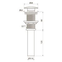 Товар: Выпуск Point PN000Z1W, без перелива, белый глянцевый - фото 2 Выпуск Point PN000Z1W, без перелива, белый глянцевый — фото 2, Раковины и столешницы. Выпуски для умывальников