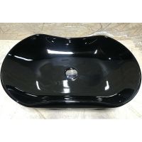 Раковина CeramaLux 67 9175AB Черная — фото 1, Раковины накладные
